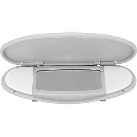 Front-Sonnenblende mit Make-up-Spiegel, blendfrei, Sonnenschutz, sicherer Fahrkomfort, Ersatzteil für R55, R56, R60 (2007–2014), Grau (1/5)