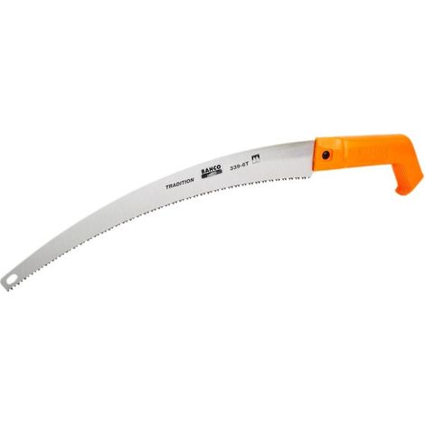 339-6T Traditionelle Astsäge, Silber/Orange