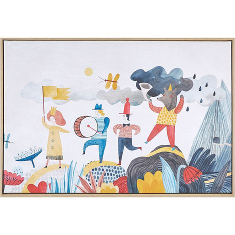 Canvas BIBBIENA Kids Motif 63 x 99 cm Multicolour (1/5)