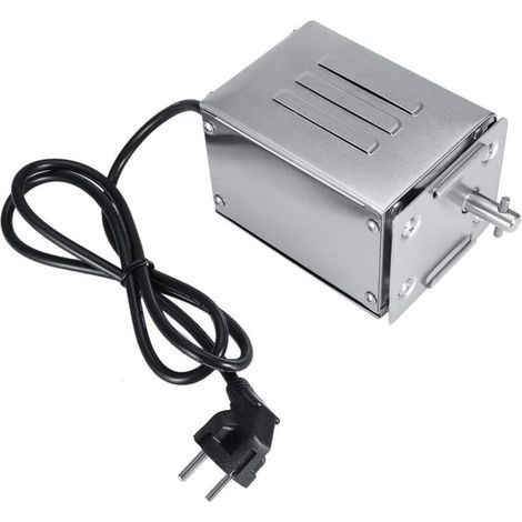 Moteur tourne broche barbecue électrique en acier inoxydable – Charge 50-70 kgF – Puissance 15W – Tension 220V – Système de fixation facile - 50-70kgF (1/5)