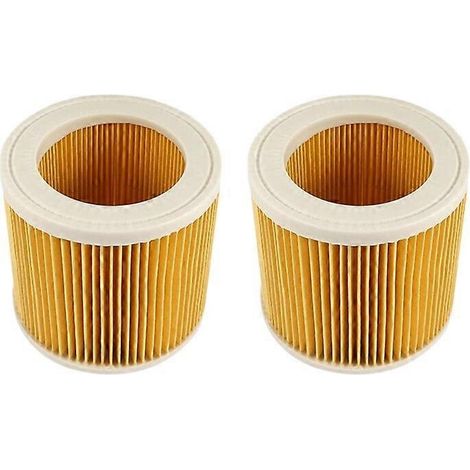 Lot de 2 filtres HEPA de rechange pour aspirateurs eau et poussière Kärcher WD2.200, WD3.500, A2004 et A2054 (1/2)