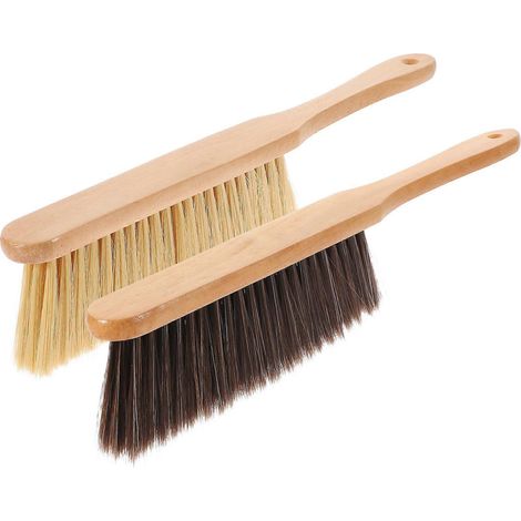 Lot de 2 balais à poussière en bois multi-usages pour le lit, les portes et les fenêtres.-36.00X6.80X3.50CM (1/4)