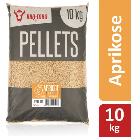 BBQ-Toro Apricot Pellets aus 100% Aprikosenholz, 10 kg, Ofenholz für Grill, Smoker, BBQ und mehr