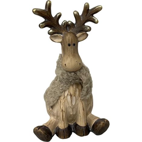 TrendLine Dekofigur Rentier 21 x 13 cm braun Figur
