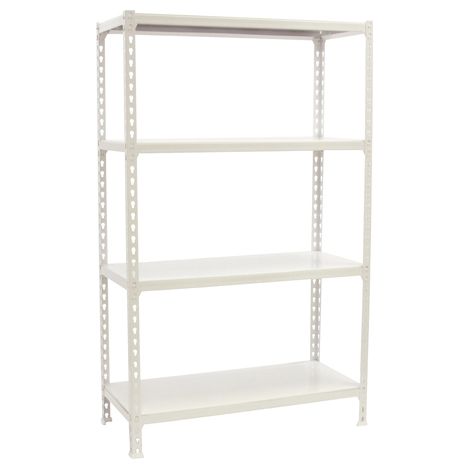 Simonrack Scaffale bianco in metallo 4 livelli 120x150 cm (1/3)