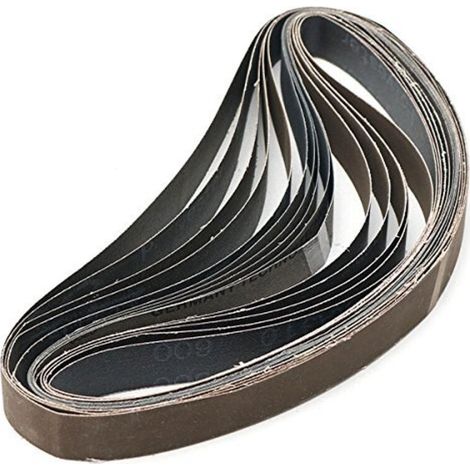 10Pcs 25X762Mm Bandes De Ponçage 600 Grit Oxyde D’Aluminium Bandes Abrasives (1/5)