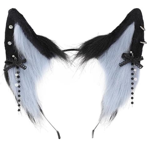 Serre-tête avec oreilles pour étudiantes et femmes avec nœud décoratif, pour photographie, style ethnique, dessin animé (1/5)