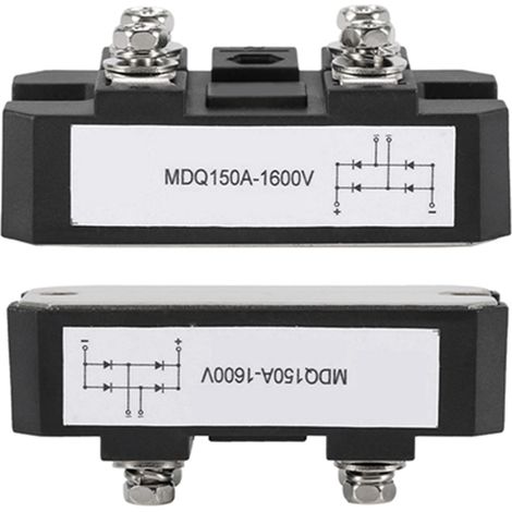 1pc Pont redresseur monophasé diode noir 150A 1600V haute puissance