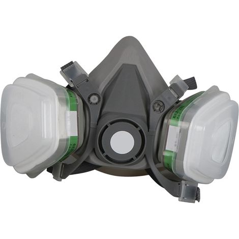 7er-Pack Kohlefilter für Staubmasken, Ersatz-Schwammkartuschen mit Gummi-Gesichtsabdeckung (1/5)