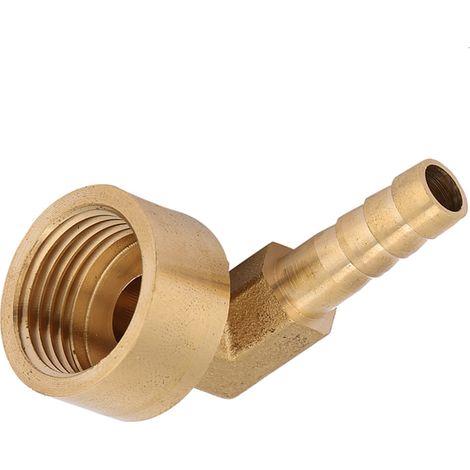 Raccord coudé laiton 8mm, filetage femelle G1/2 pour tuyau flexible - Jonction adaptateur raccord rapide (1/5)