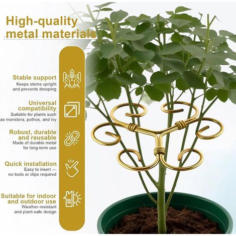 Tuteurs pour Plantes Réglable Tige de Support du Tronc Tuteur Plante Exterieur du Tronc Convient aux Plantes à Fleurs et Grimpantes (1/5)