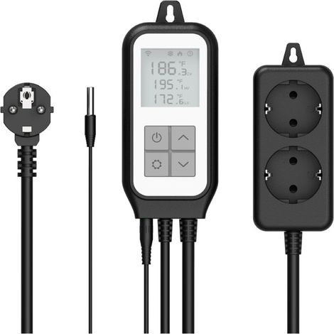 Intelligenter WLAN-Schalter, digitaler Temperaturregler, Steckdose, Heiz-/Kühlmodus, Aquarium, Brauanlage, Smart-Home-Steuerung