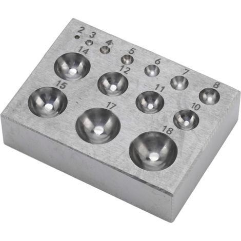 Bloc à polir en acier haute dureté, outil de polissage fin et lisse sans bavures pour la fabrication de bijoux DIY (1/5)