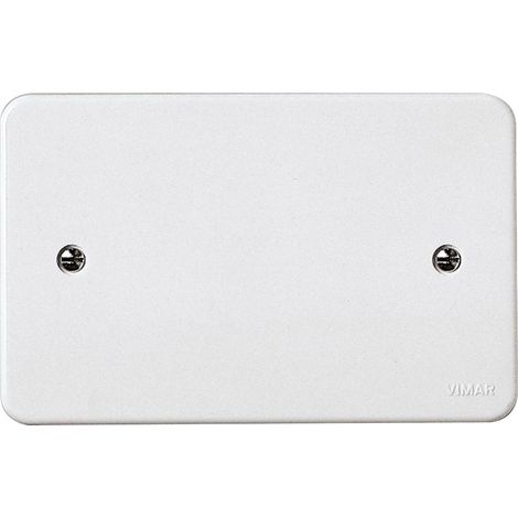 VIMAR 02653 - Coperchio rettangolare per scatola da incasso da 3 moduli, bianca