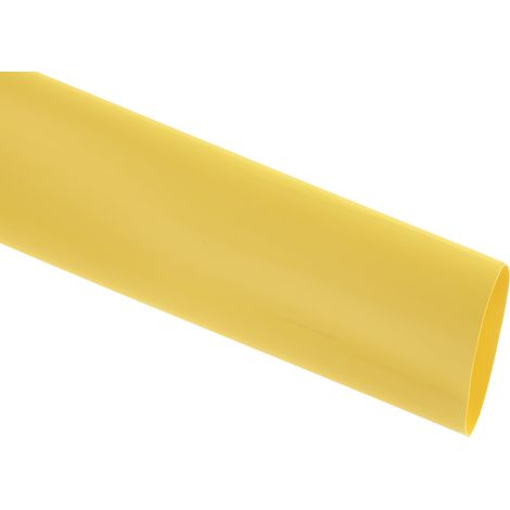 Gaine thermorétractable RS PRO, Dia. 25.4mm Jaune rétreint 2:1, 1.2m ( Prix pour Paquet de 5 )