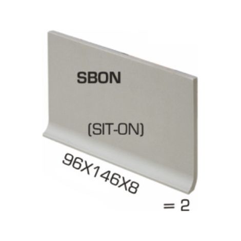 Pièce spéciale d'angle pour VICTORIAN SPECIAL SANITAIRE 15 - Medium grey - boîte de 0.90 mètres