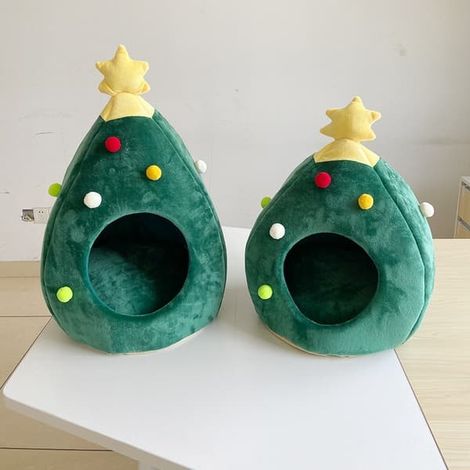 Canapé-lit lavable pour chien et chat, lit de Noël lavable pour chien et animaux de compagnie (1/3)