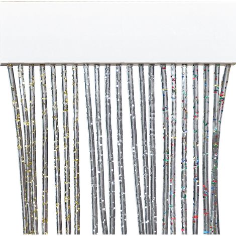 TENDA A CORDONCINO 'BRILLIANT' cm 140 x 240 - argento  - MADE IN ITALY