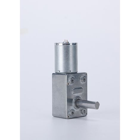 Motorreductor eléctrico reversible de alto par de 12 V CC con engranaje helicoidal y 23 RPM (1/5)