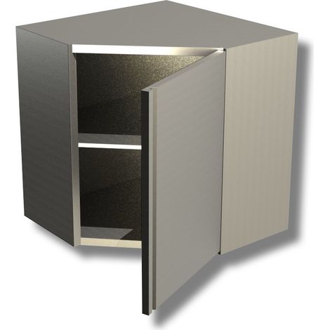 Meuble d'angle 1 etagere porte battante - Ristopro