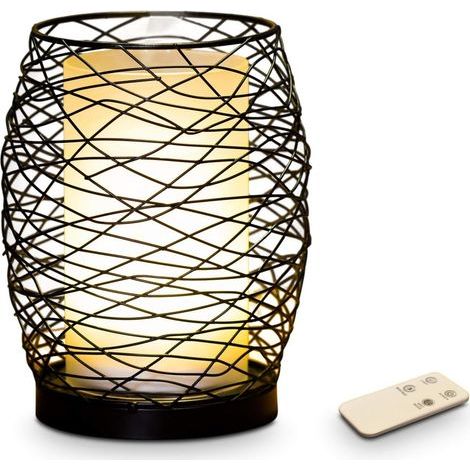 Diffuseur d’Huile Essentielle Volupsia – Diffuseur Ultrasonique Aromathérapie à Froid - Diffuseur Électrique Parfum Maison avec Télécommande - Éclairage LED Effet Bougie – en Métal et Verre (1/3)