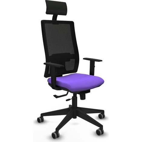 Silla de Oficina con Cabecero Piqueras y Crespo 1D066G1 Lila