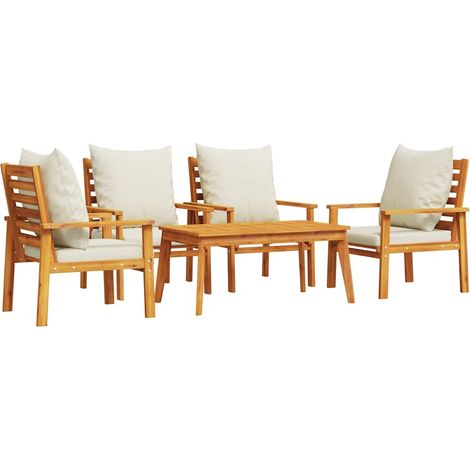 Maison Exclusive - Juego de muebles jardín 5 pzas con cojines mad (1/5)