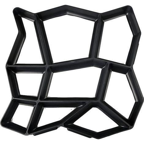 Moule Béton Irrégulier 35x35x3.6cm, création allées/trottoirs/jardins/terrasses/pierres (1/4)