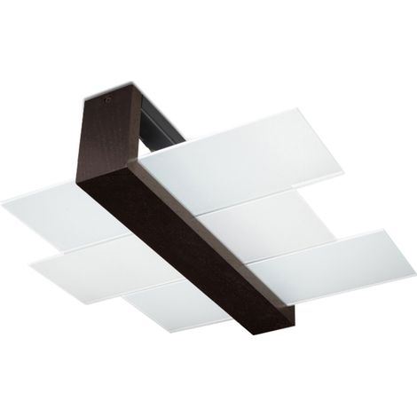 Lámpara de techo astro 2 E27 madera wengué lumilo 00.139.74 (1/5)
