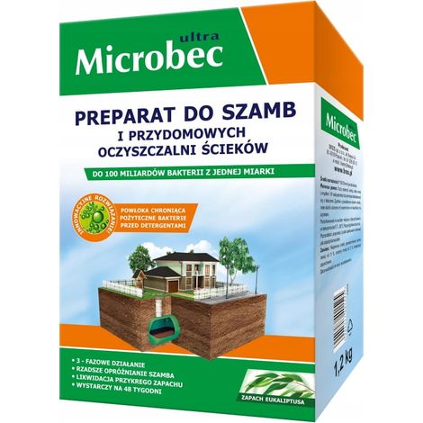 Préparation pour fosse septique à base d'eucalyptus 1,2 kg - Biodégradation efficace des fosses septiques (1/2)