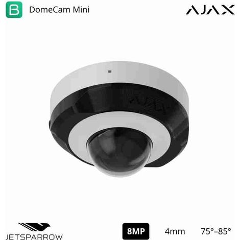 AJAX - 76024 - Ajax DomeCam Mini (8 Mp/4 mm) (8EU) ASP white , Telecamera IP cablata (8 Mp/4 mm)