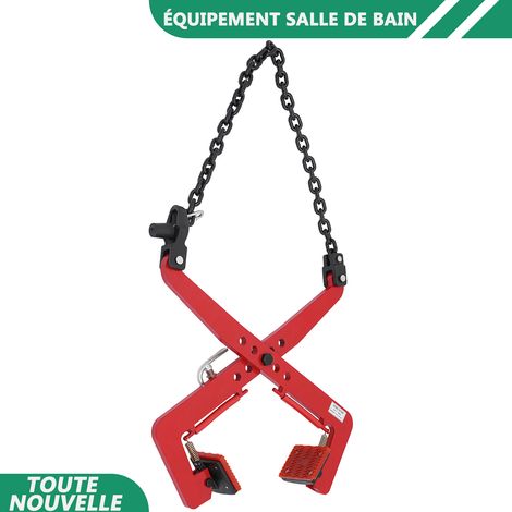 350kg/771 lbs Pince de levage de charge Pinces de levage Pince de pierre réglable Ouverture du mandrin 30-51cm (1/5)