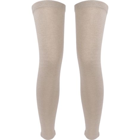 Protège-genoux unisexe, manchons chauds d'hiver respirants, soutien élastique pour les genoux, protection thermique ajustable. (1/5)