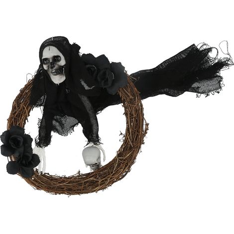 Halloween-Geisterkranz für die Haustür, Geister-Hausdekoration, Halloween-Ornamente für die Festtagsdekoration (1/5)