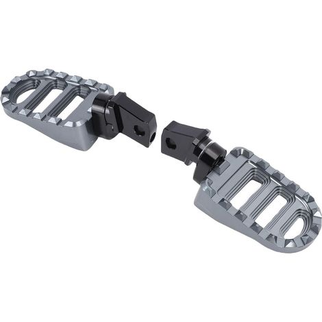 Repose-pieds Gauche et Droit de Remplacement pour Moto R18, R18B et R18 100 Ans - Aluminium 6063 avec Conception et Contrôle Antidérapants (GREY) (1/5)