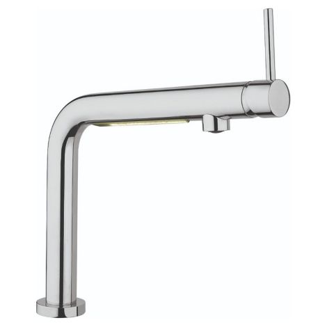 Argo Argentina Miscelatore monocomando lavello con luce led in ottone finitura cromo rubinetto per lavandino cucina (1/3)