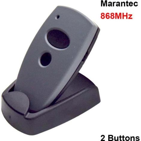 Ouvre-porte de garage à télécommande Marantec 868MHz - Modèle D302 D304 D321 D323 D382 - Noir + argent