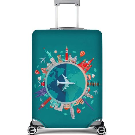 Housse de protection pour valise taille L 25-28 pouces anti-rayures pour voyages et déplacements (1/5)