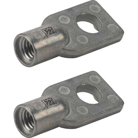 Cyclingcolors – Œillet de suspension M8 – Lot de 2 – Filetage M8, diamètre trou 8mm, longueur 38mm – Fixation pour câbles et tuyaux en plomberie
