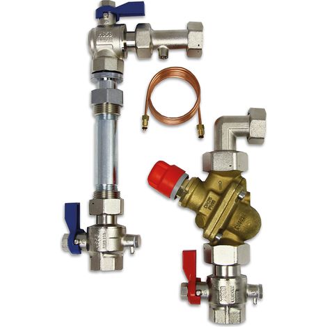 Roth Differenzdruckregler mit WMZ-Einbau-Set senkrecht