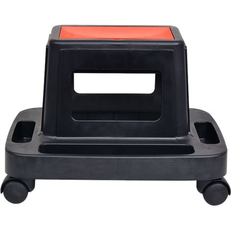 vidaXL Sgabello da Officina con Rotelle e Vano Portaoggetti 150
