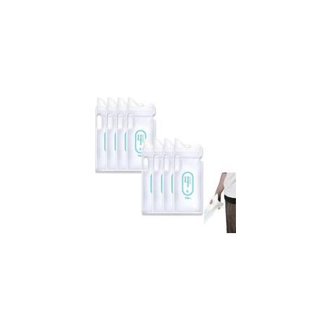 8 Pièces 700ML Sacs d'Urine Jetables, Sacs à Urine Toilettes de Voiture, Super Absorbant Sacs à Pipi, pour Voiture Long Voyage Camping Adulte Homme Femme Enfant