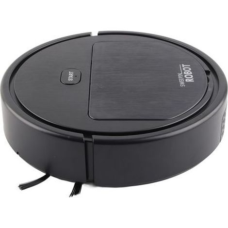 3-in-1-Akku-Saugroboter. Leistungsstark bei schwachem Licht. Intelligent. Saugt und wischt Haare, Staub und Schmutz. Schwarz. (1/5)