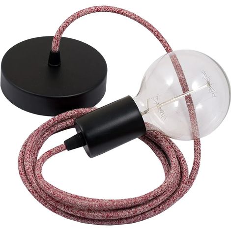 Lampada sospensione creative-cables rs83 porcellana 20 cm rossa (1/3)