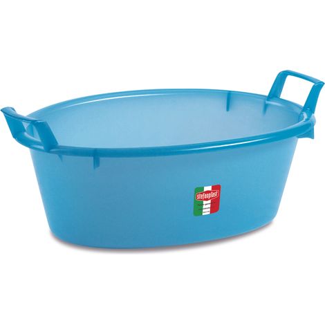 Stefanplast BACINELLA OVALE AZZURRA lt. 75 - Ø cm. 80x31 h