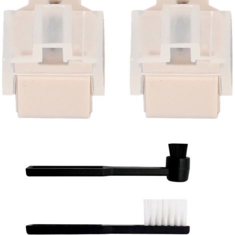 The ATN3600L replaces two styluses from an AT-LP60 turntable and comes with a black and white cleaning brush.