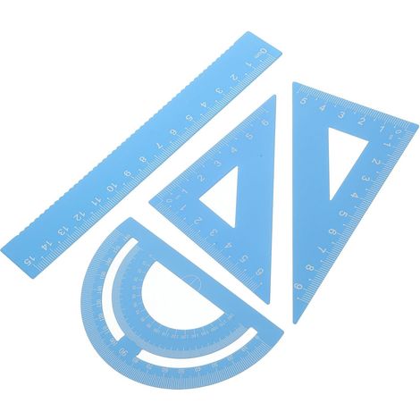 Kit d'outils de mesure mathématique, rapporteur triangulaire en (1/5)
