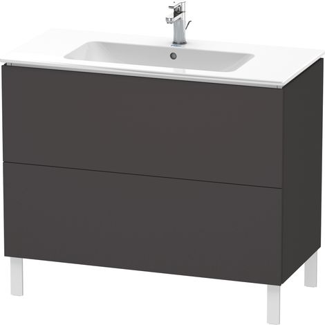 Duravit L-Cube bâti-support pour lavabo à poser, 2 tiroirs,