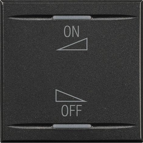 Enjoliveur Axolute MyHOME BUS diff sonore variation ON/OFF 2 mod anthracite BTICINO HS4911/2AI (1/2)