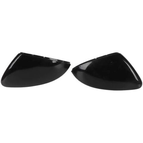 coque retroviseur golf 7,Couvercle de capuchon de rétroviseur, capuchon de rétroviseur, une paire de couvercle de rétroviseur latéral de voiture Capuchon de rétroviseurs, noir brillant (1/5)